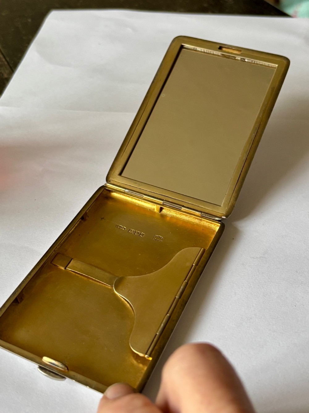 Edwardian Silver Card Cigarette Vanity Combi Case Charles & George ASPREY 1905 View VI