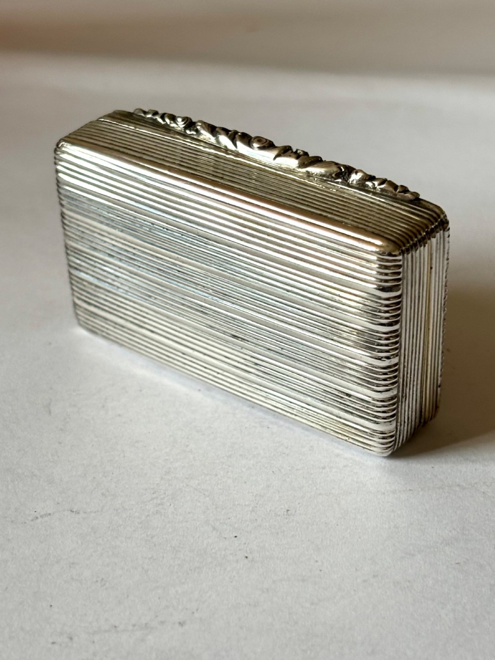 Antique Silver Gilt Early Victorian Snuff Box Francis Clark Birmingham 1839 View VIII