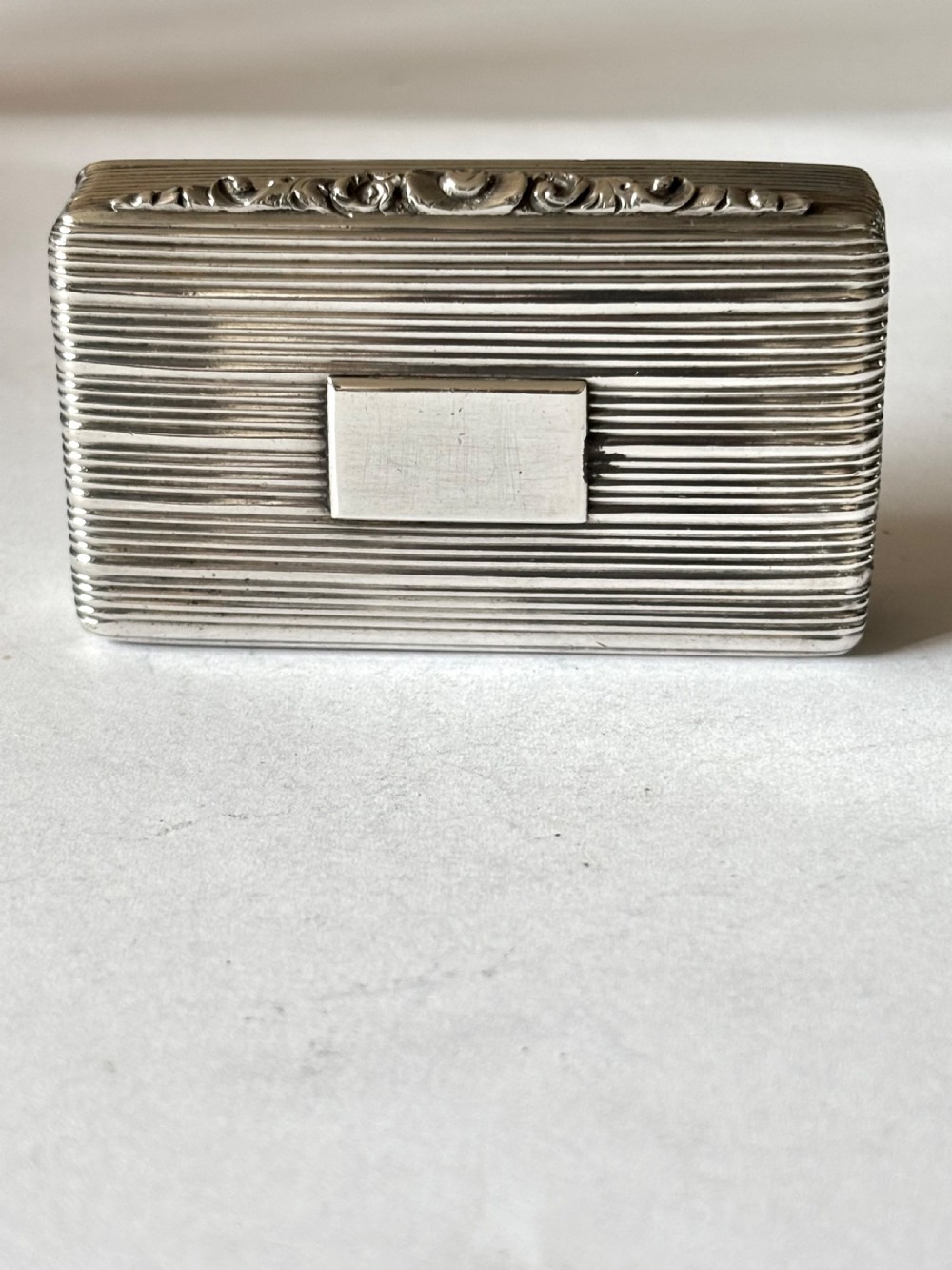Antique Silver Gilt Early Victorian Snuff Box Francis Clark Birmingham 1839 View X