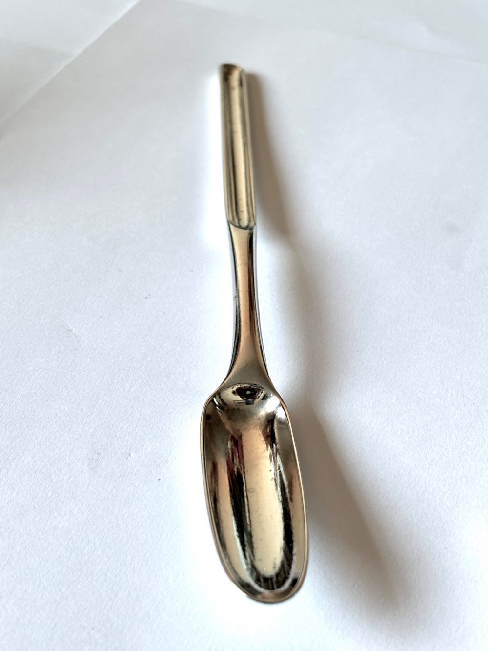 George III Sterling Silver Double-ended Marrow Scoop Orlando Jackson London 1775 View III