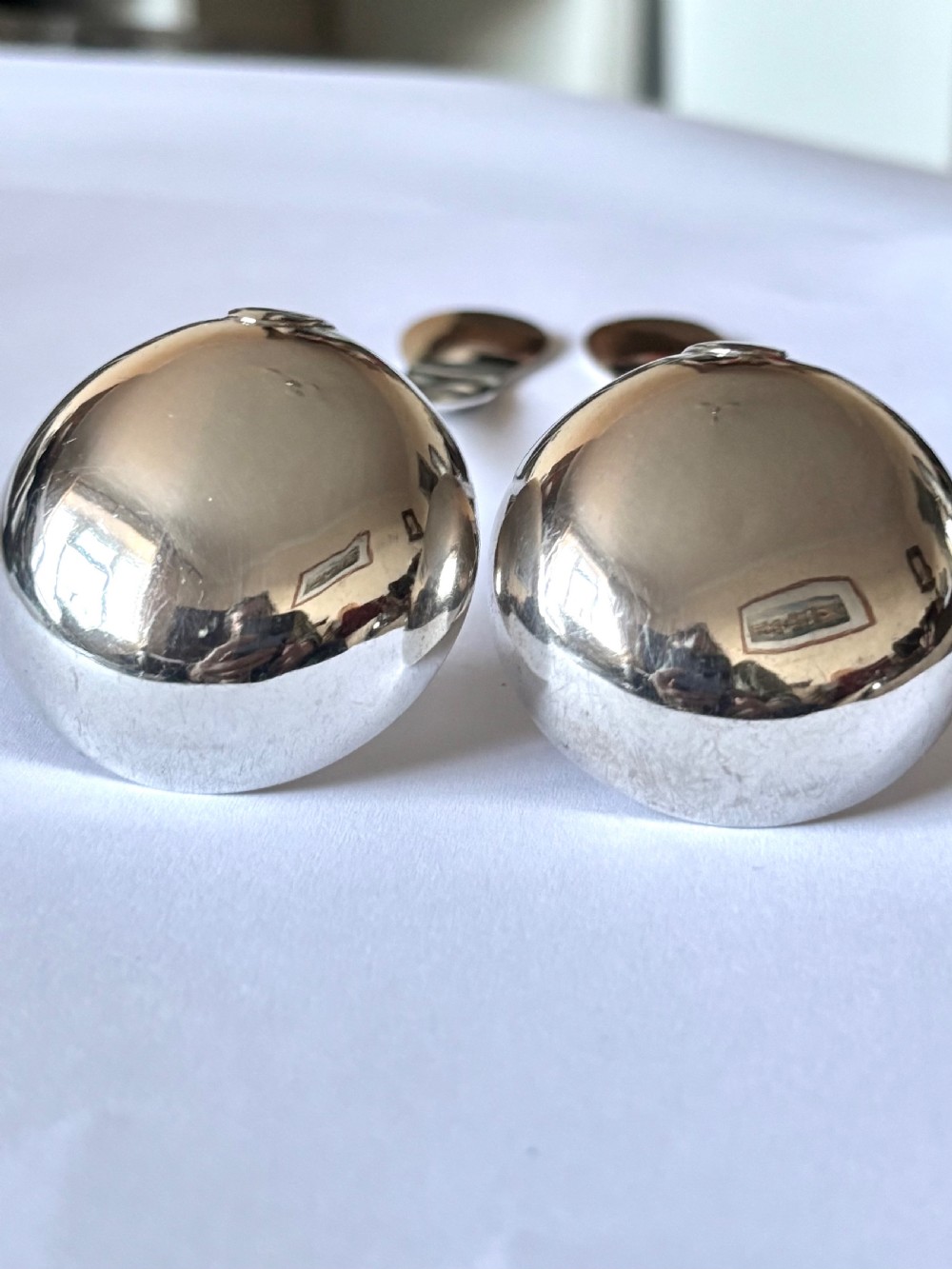 Pair Scottish Silver QUEENS PATTERN William IV Sauce Ladles TA FINLAYSON 1835 View V