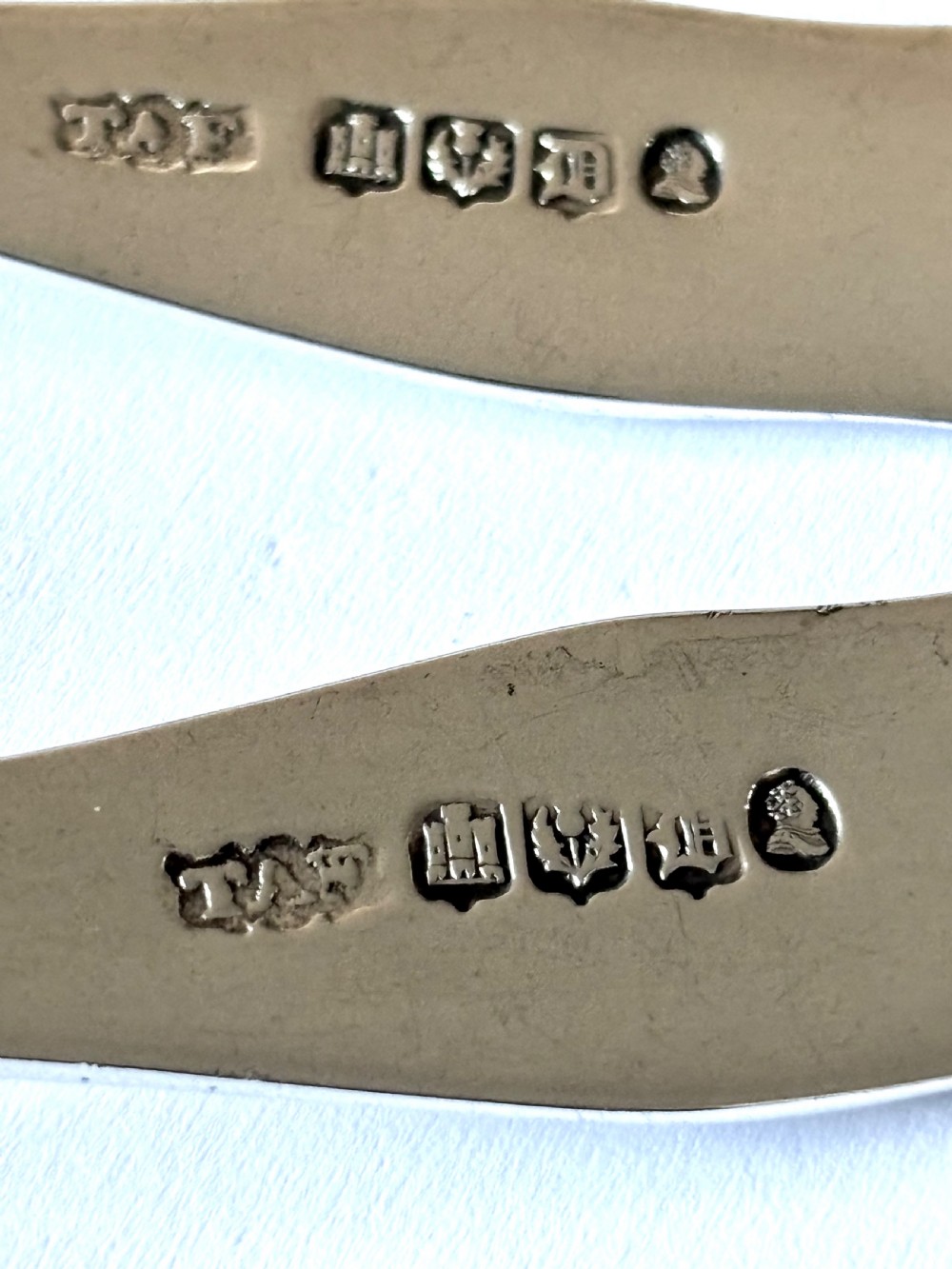 Pair Scottish Silver QUEENS PATTERN William IV Sauce Ladles TA FINLAYSON 1835 View VIII