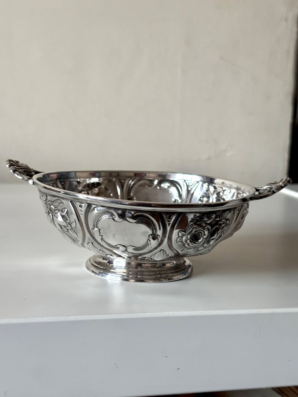 A Victorian silver quaich, Martin, Hall & Co, Sheffield 1856 View II