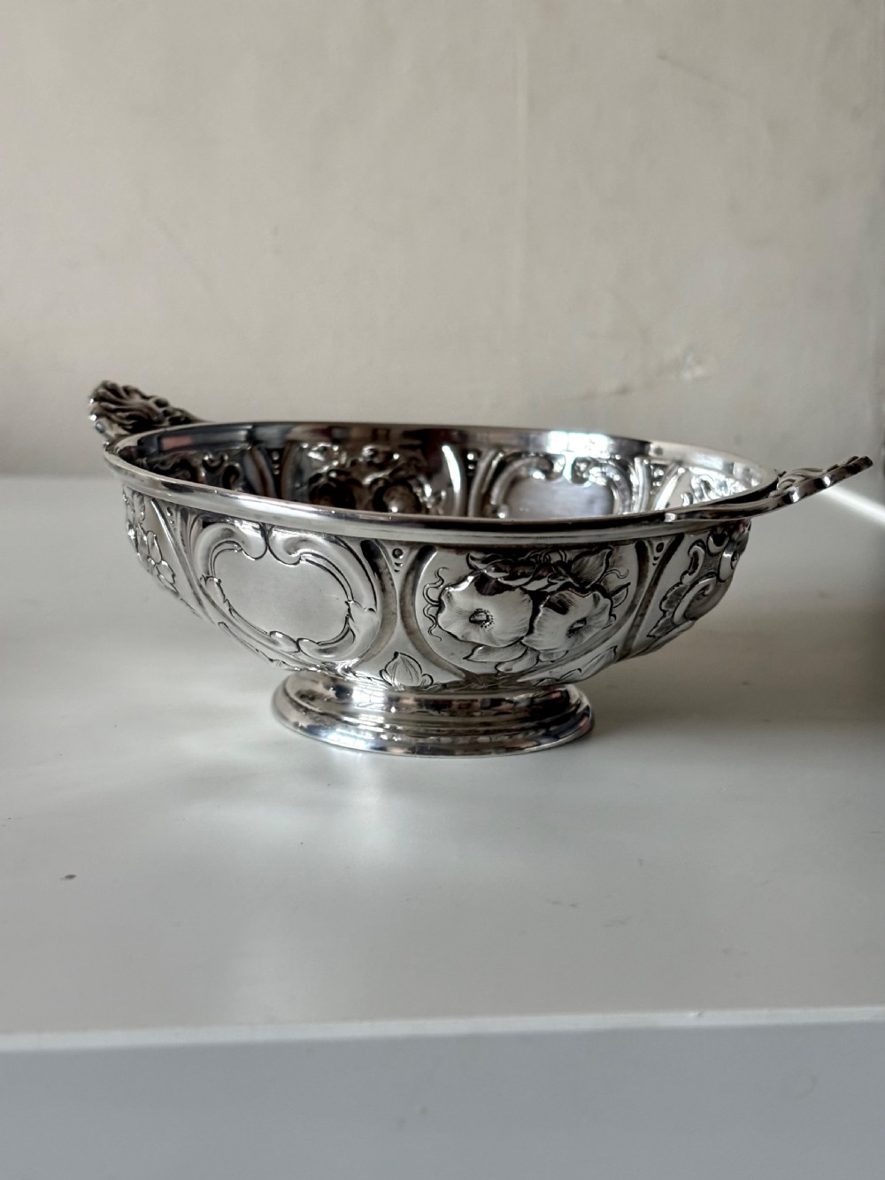 A Victorian silver quaich, Martin, Hall & Co, Sheffield 1856 View IV