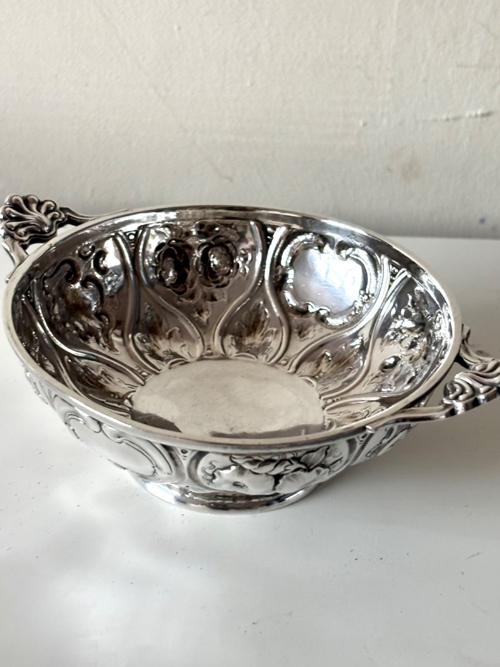 A Victorian silver quaich, Martin, Hall & Co, Sheffield 1856 View VIII