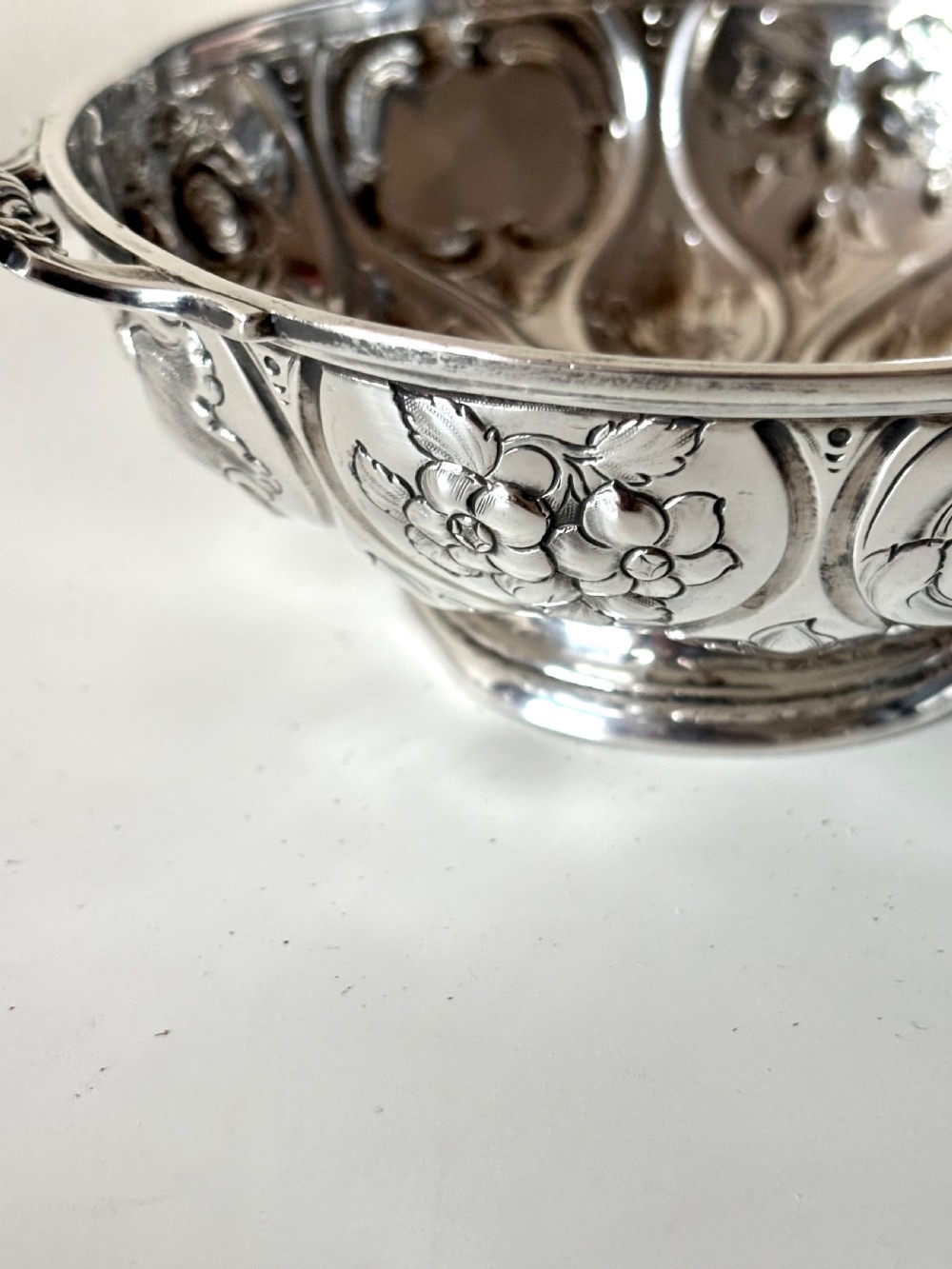A Victorian silver quaich, Martin, Hall & Co, Sheffield 1856 View IX