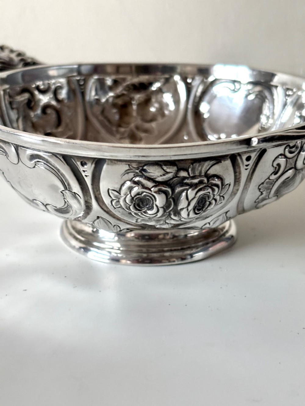 A Victorian silver quaich, Martin, Hall & Co, Sheffield 1856 View XI