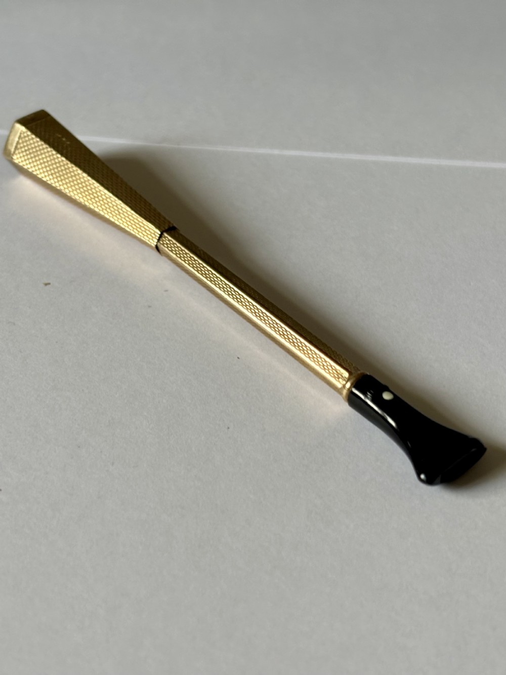 Antique Alfred Dunhill 9ct Gold Cigarette holder White spot c1940’s