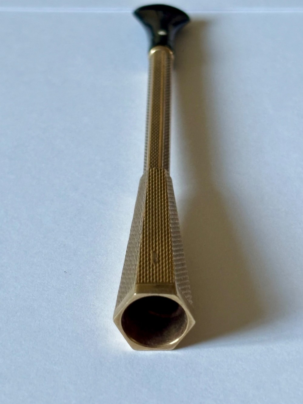 Antique Alfred Dunhill 9ct Gold Cigarette holder White spot c1940’s View IV