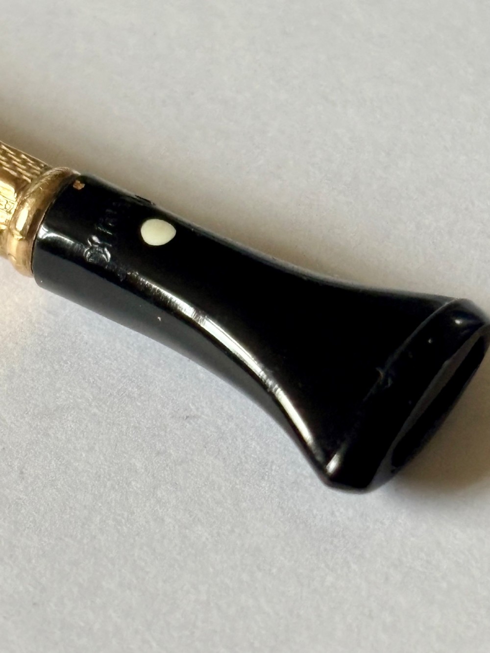 Antique Alfred Dunhill 9ct Gold Cigarette holder White spot c1940’s View XII