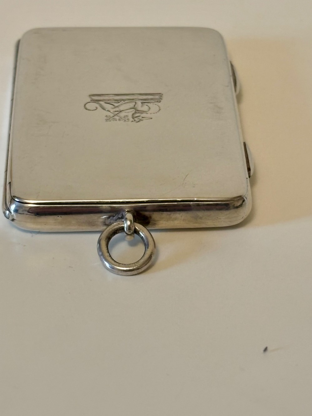 Edwardian Sterling Silver BUTT MARKER CASE London 1904 WE HURCOMB View III