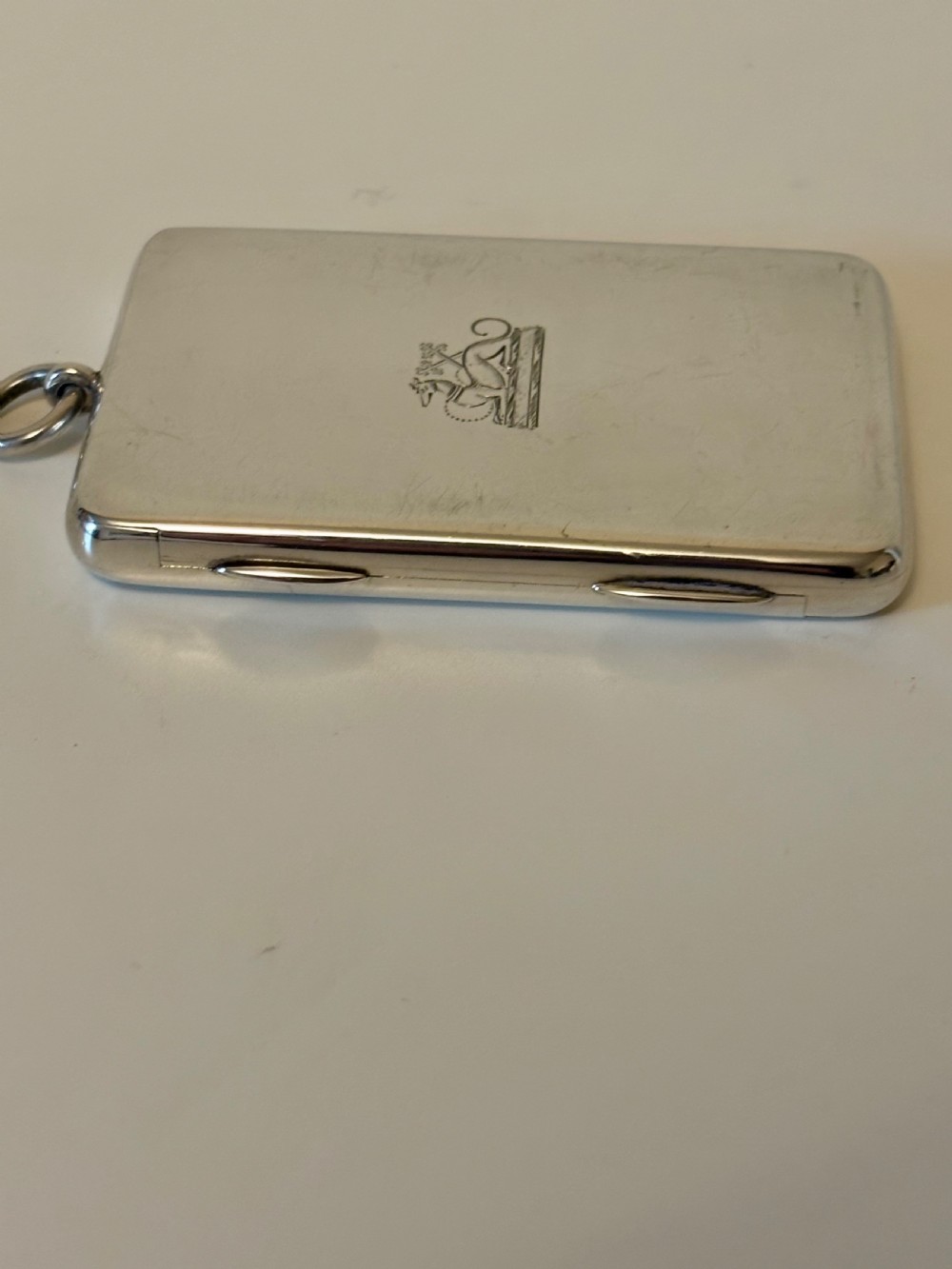 Edwardian Sterling Silver BUTT MARKER CASE London 1904 WE HURCOMB View IV