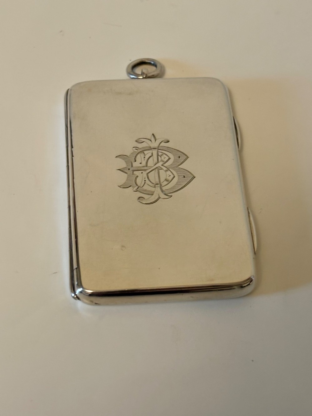Edwardian Sterling Silver BUTT MARKER CASE London 1904 WE HURCOMB View V