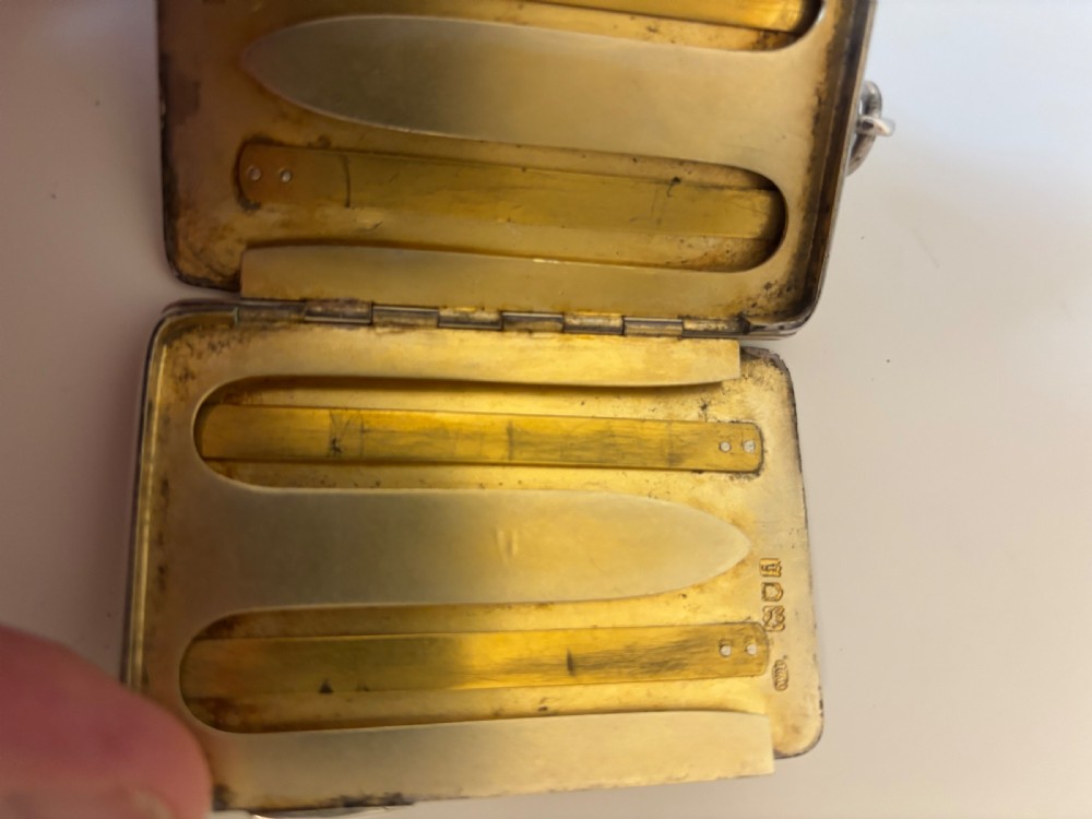 Edwardian Sterling Silver BUTT MARKER CASE London 1904 WE HURCOMB View XIII