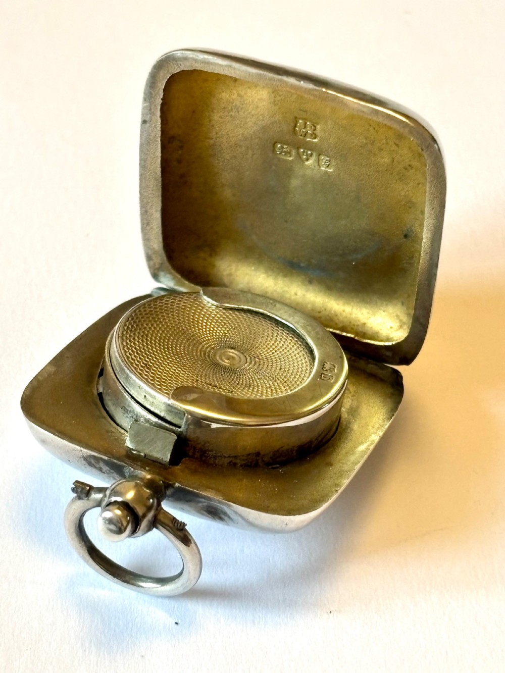 Edwardian Silver Sovereign Case Chester 1907 by James Deakin & Sons