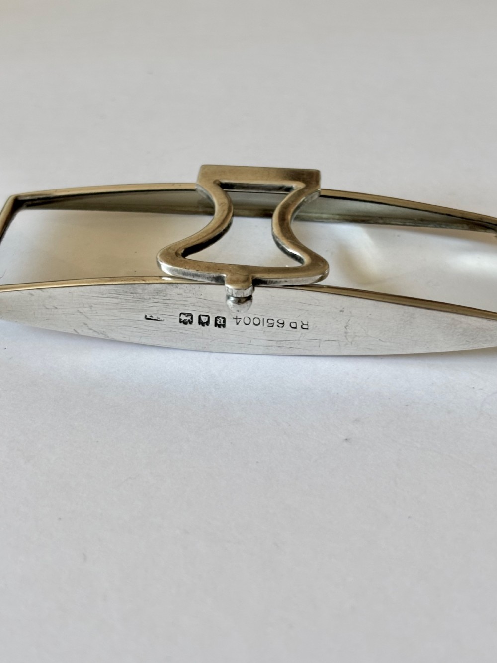 Antique Silver Folding Handheld Magnifying Glass London 1916 Thomas J Watson WWI View III