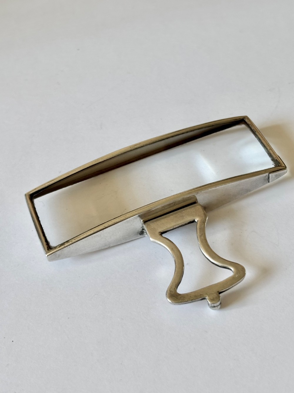 Antique Silver Folding Handheld Magnifying Glass London 1916 Thomas J Watson WWI View XIV