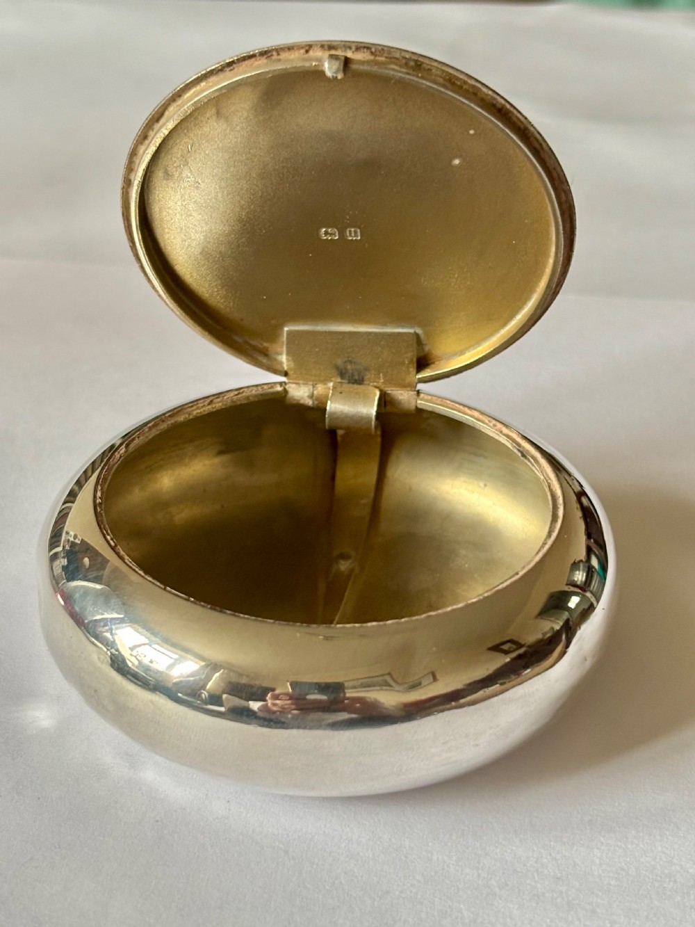 Antique Silver George V Squeeze Action Tobacco Snuff Box 1919 Henry Williamson