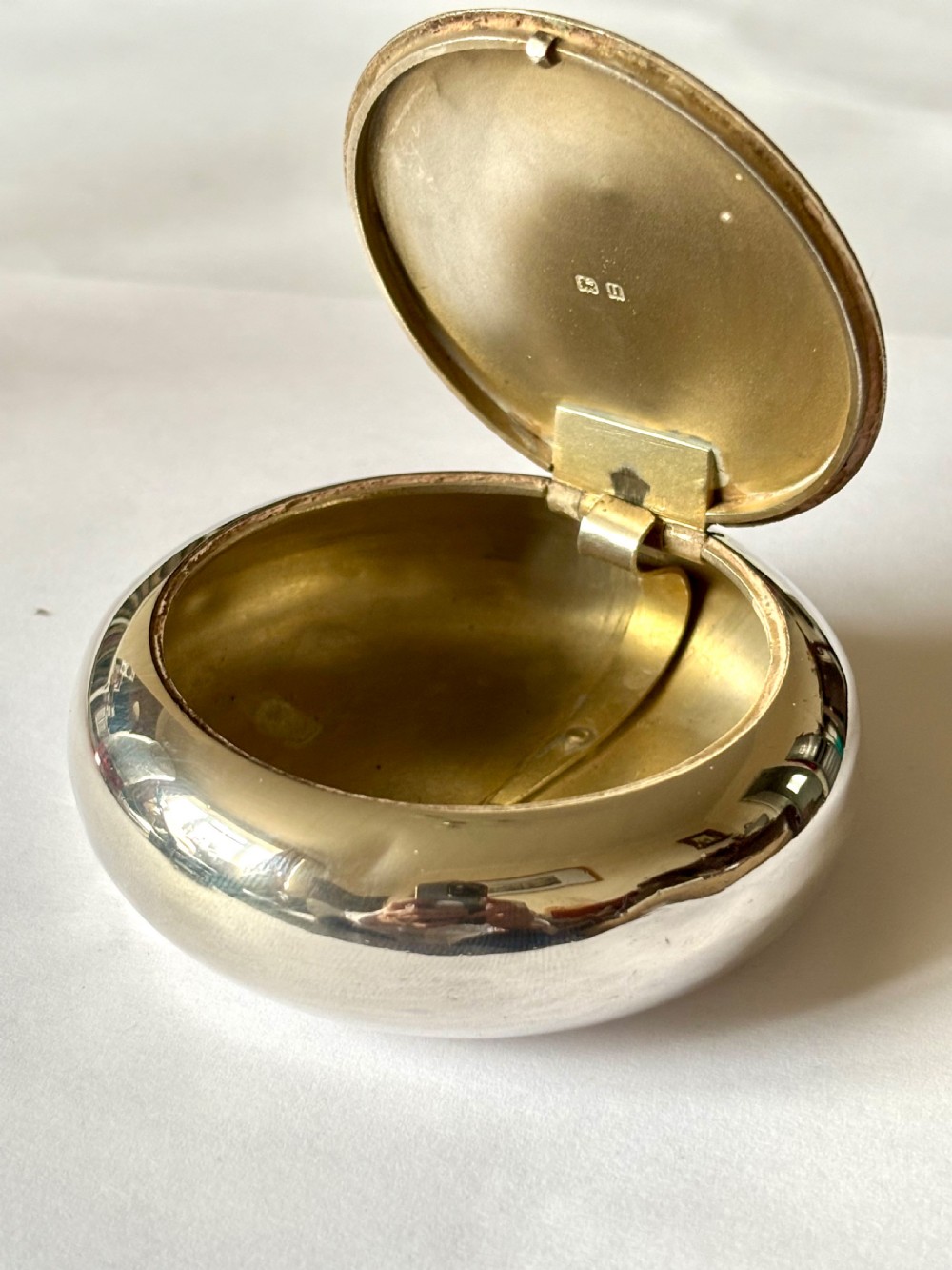 Antique Silver George V Squeeze Action Tobacco Snuff Box 1919 Henry Williamson View VI