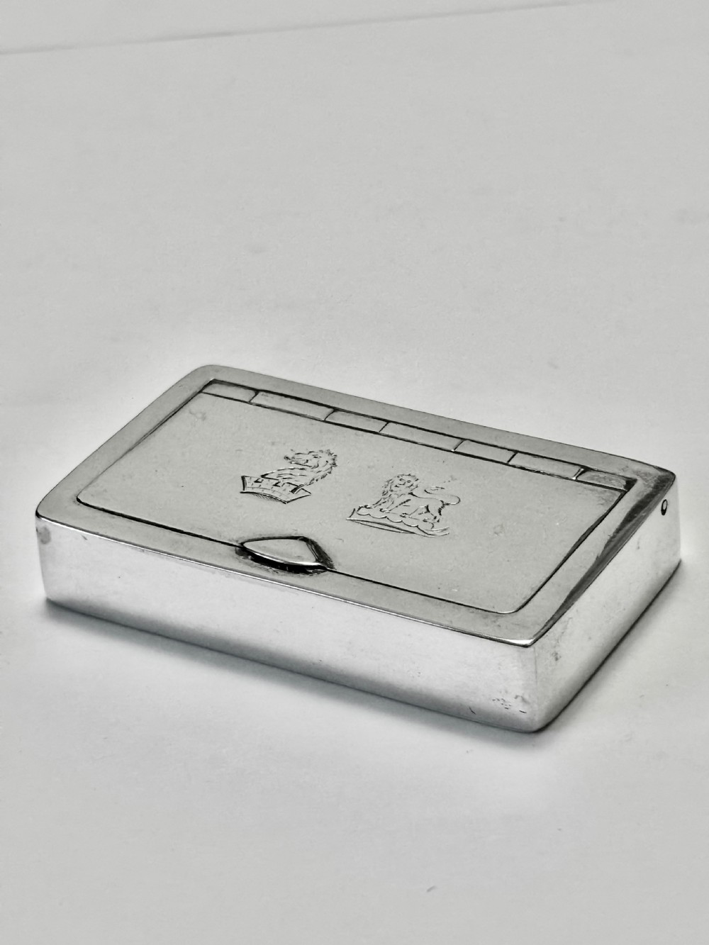 Silver Victorian Snuff Box BARNET HENRY JOSEPH Chester 1885