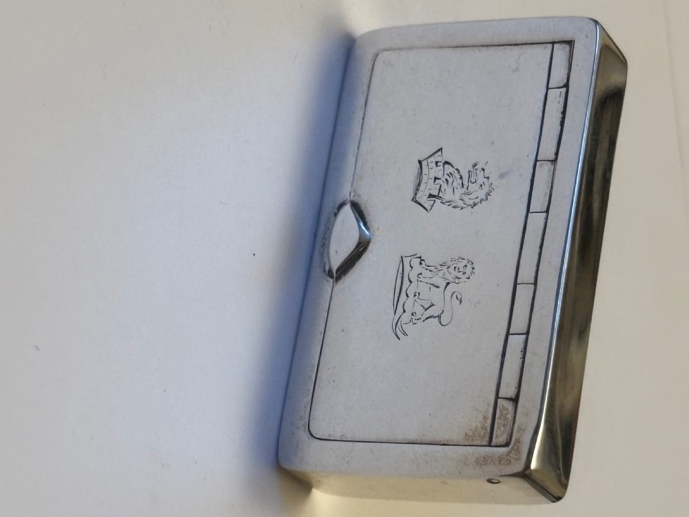 Silver Victorian Snuff Box BARNET HENRY JOSEPH Chester 1885 View VII