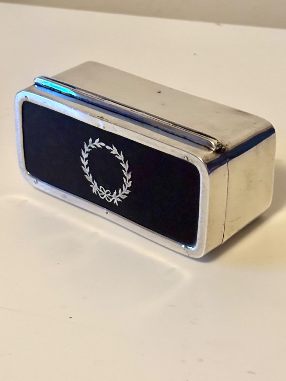 George V Silver & Faux Tortoiseshell Trinket Snuff Box London 1919 View VIII