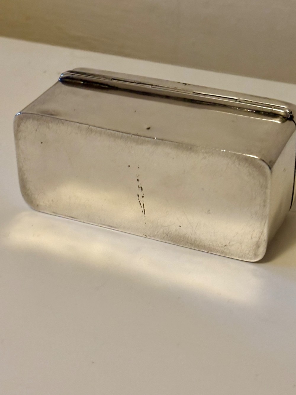 George V Silver & Faux Tortoiseshell Trinket Snuff Box London 1919 View XVIII