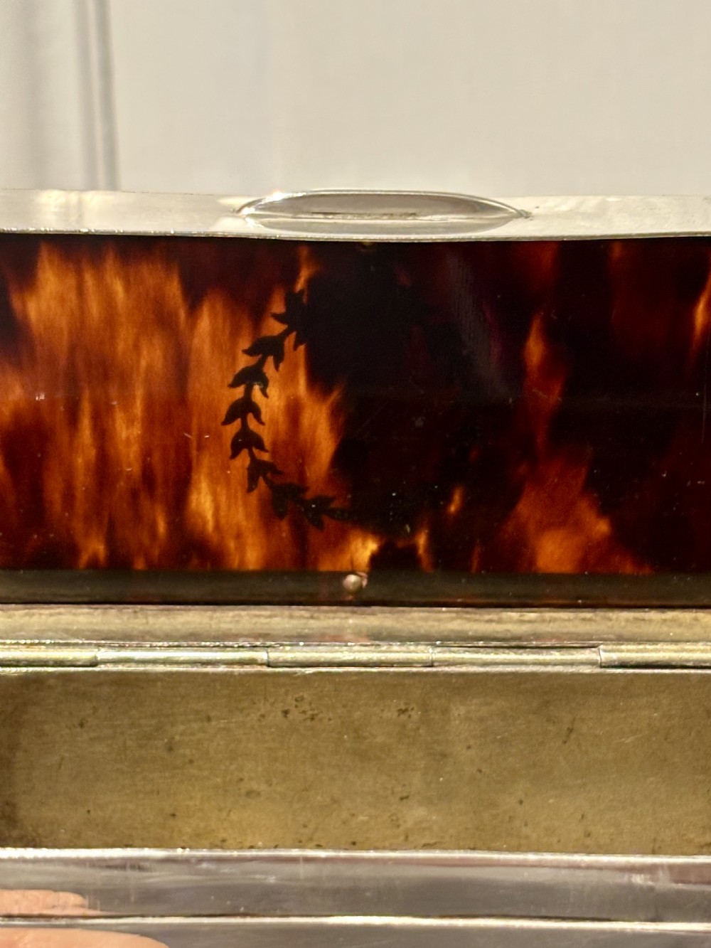 George V Silver & Faux Tortoiseshell Trinket Snuff Box London 1919 View XIX