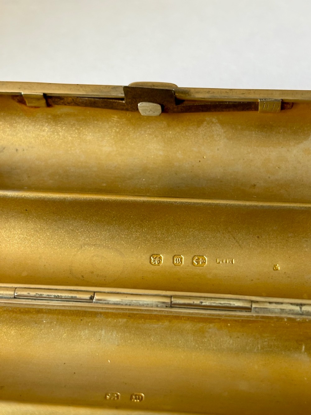 Silver Gilt Victorian Double TORPEDO Cigar Case Henry Matthews Bham 1896 View XII