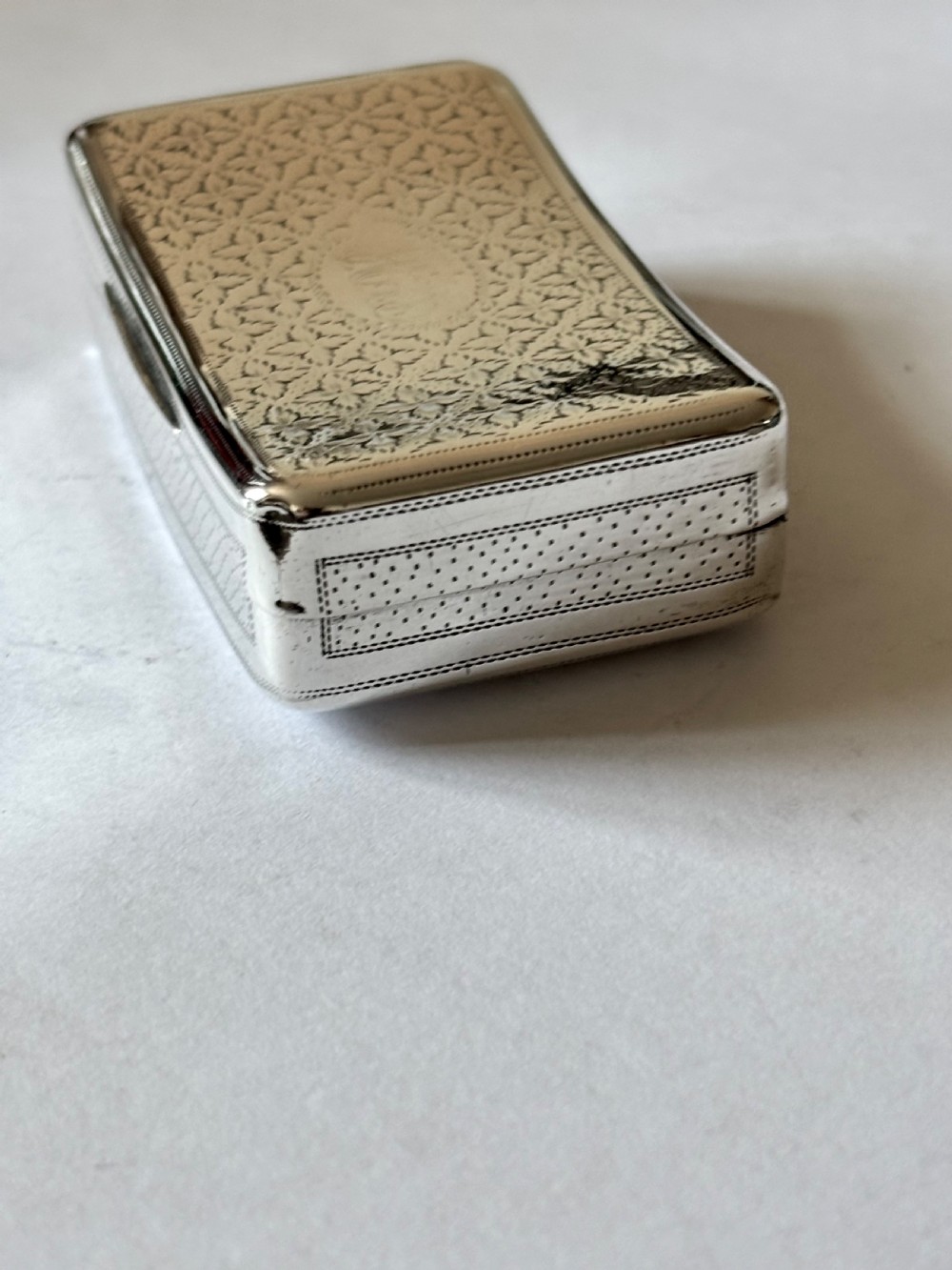 George III Silver Gilt Curved Snuff Box Birmingham 1808 by John Shaw View V