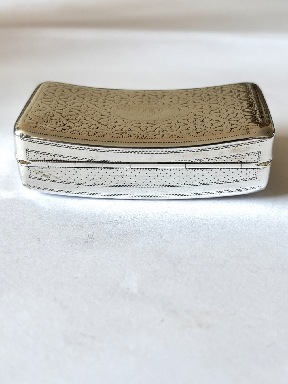 George III Silver Gilt Curved Snuff Box Birmingham 1808 by John Shaw View VII