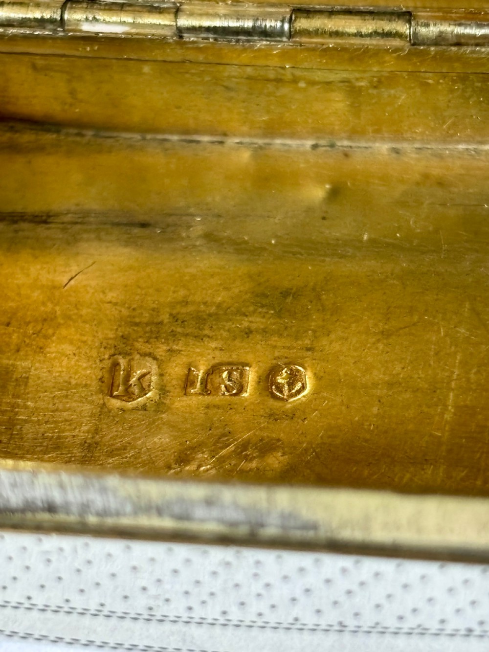 George III Silver Gilt Curved Snuff Box Birmingham 1808 by John Shaw View X