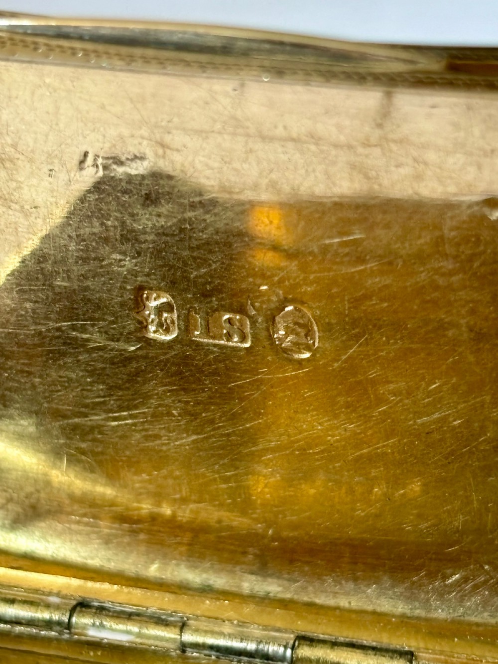 George III Silver Gilt Curved Snuff Box Birmingham 1808 by John Shaw View XI