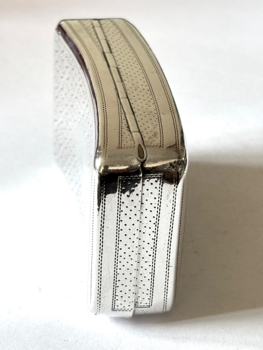 George III Silver Gilt Curved Snuff Box Birmingham 1808 by John Shaw View XIII