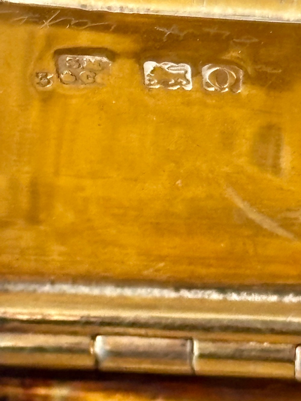 Silver Gilt Edwardian Snuff Box Sampson Mordan London 1909 View VIII