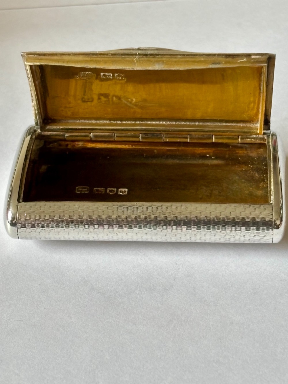 Silver Gilt Edwardian Snuff Box Sampson Mordan London 1909 View IX