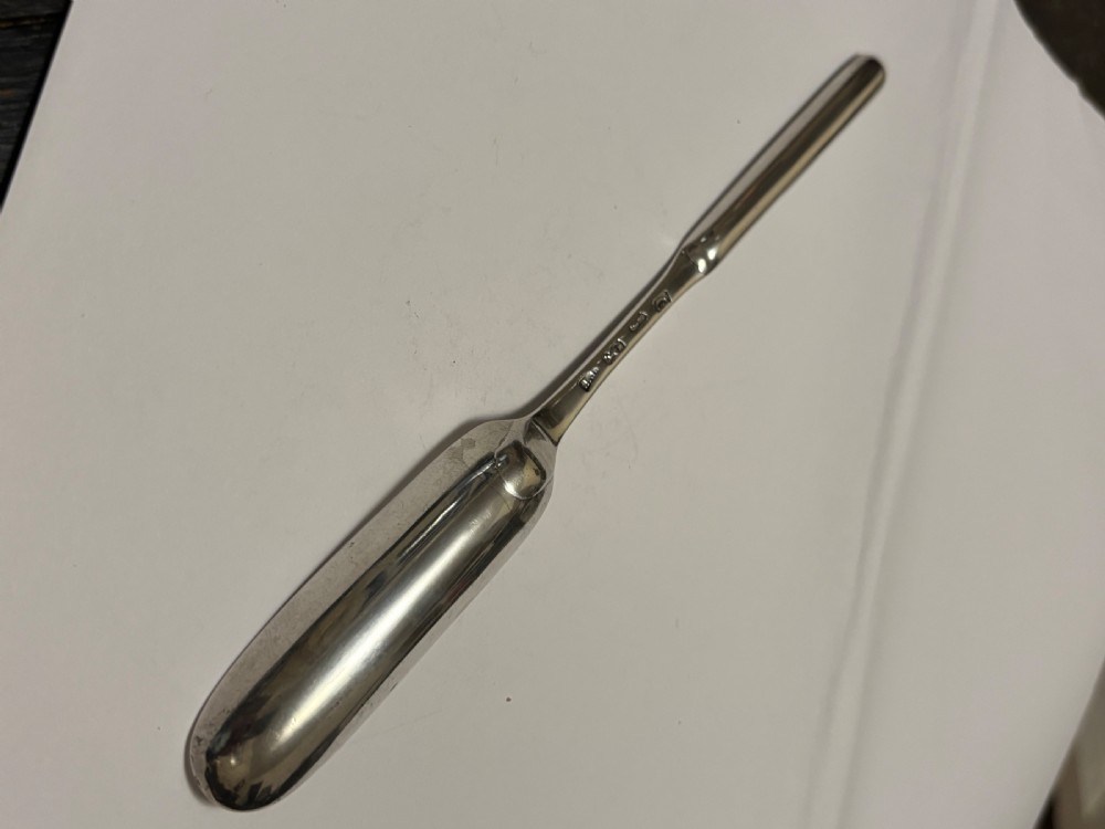 George III Sterling Silver Marrow Scoop Thomas Tookey London 1778 View II