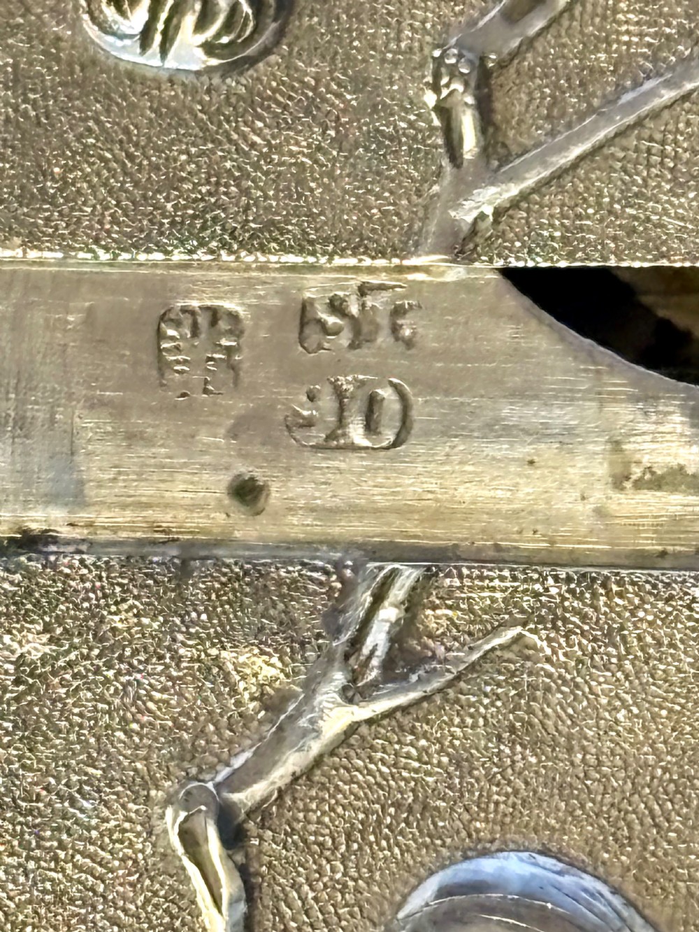 Antique Chinese Export Silver 90 Calling Card Case Birds Butterflies Flowers c1880 View XIV