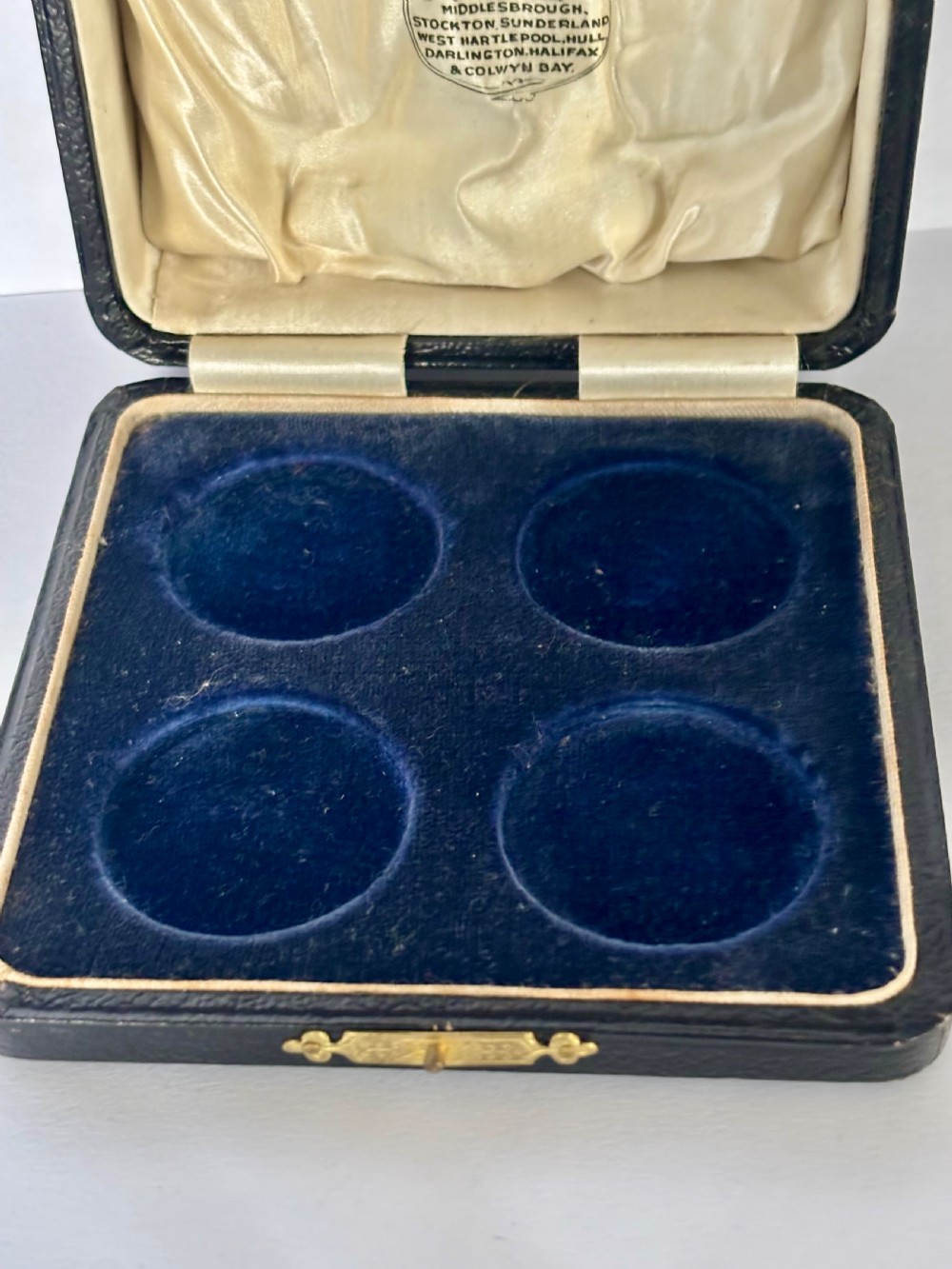 Set Of 4 Silver George V Menu Holders George Unite 1921 Original Case View XVI
