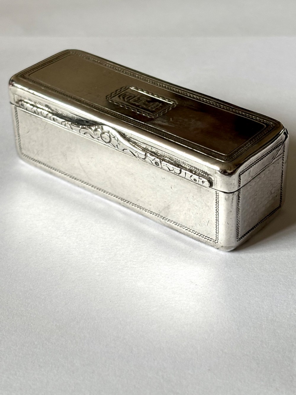 Silver gilt George IV Oblong Snuff Box Rawlings Summers London 1828 View IV