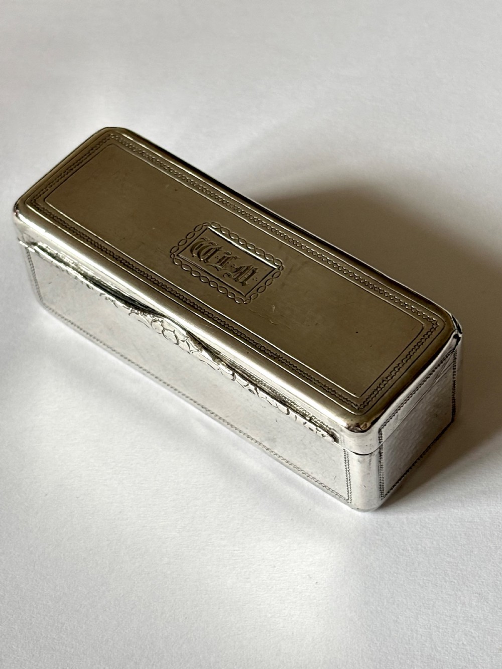 Silver gilt George IV Oblong Snuff Box Rawlings Summers London 1828 View V