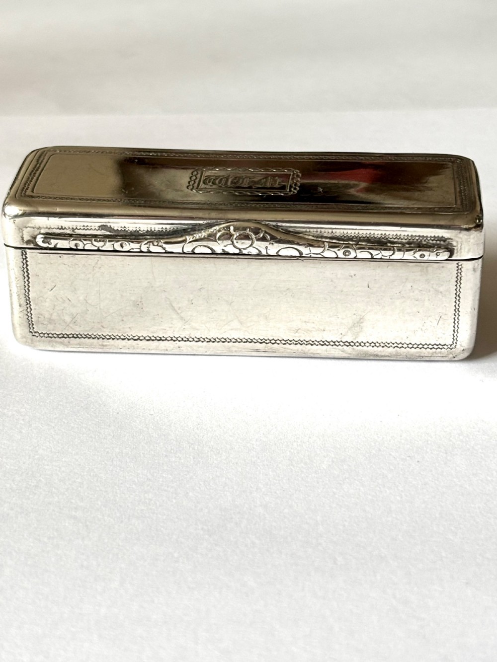 Silver gilt George IV Oblong Snuff Box Rawlings Summers London 1828 View VI