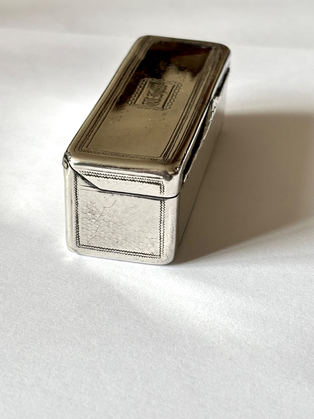 Silver gilt George IV Oblong Snuff Box Rawlings Summers London 1828 View VII