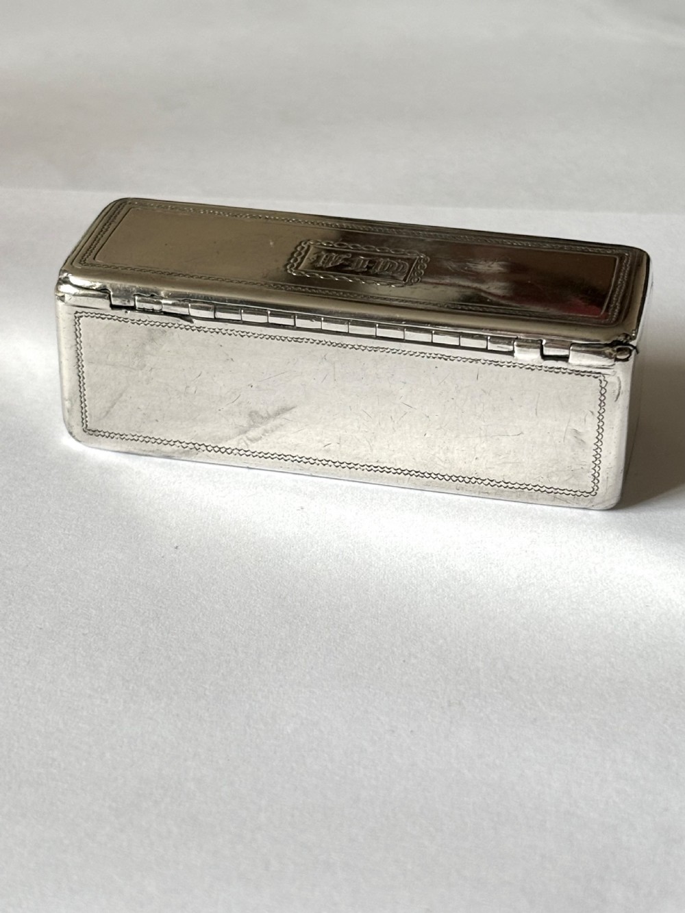 Silver gilt George IV Oblong Snuff Box Rawlings Summers London 1828 View VIII