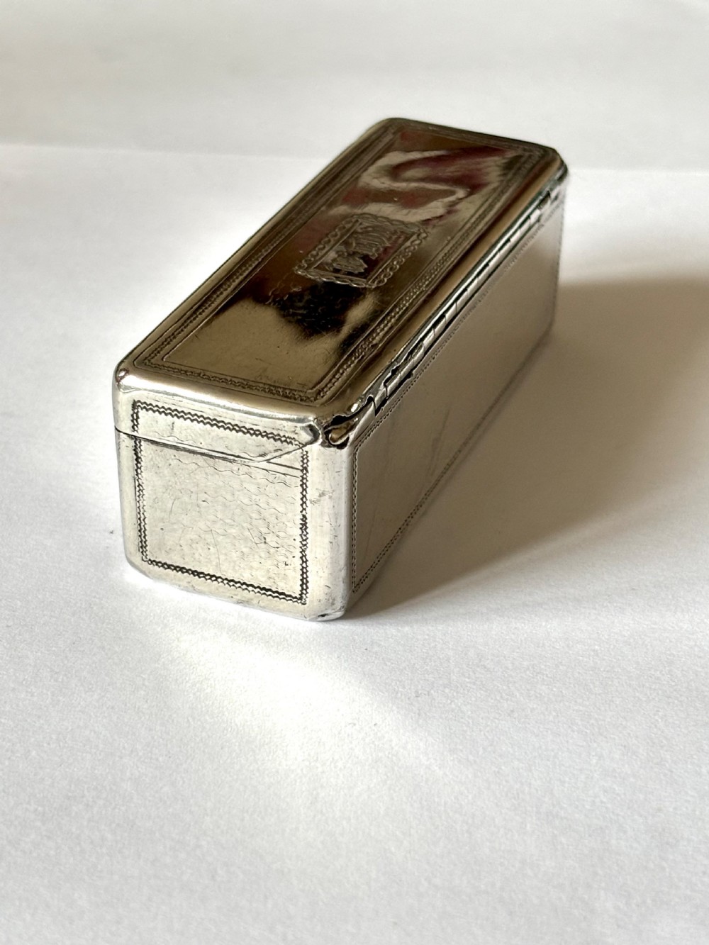 Silver gilt George IV Oblong Snuff Box Rawlings Summers London 1828 View IX