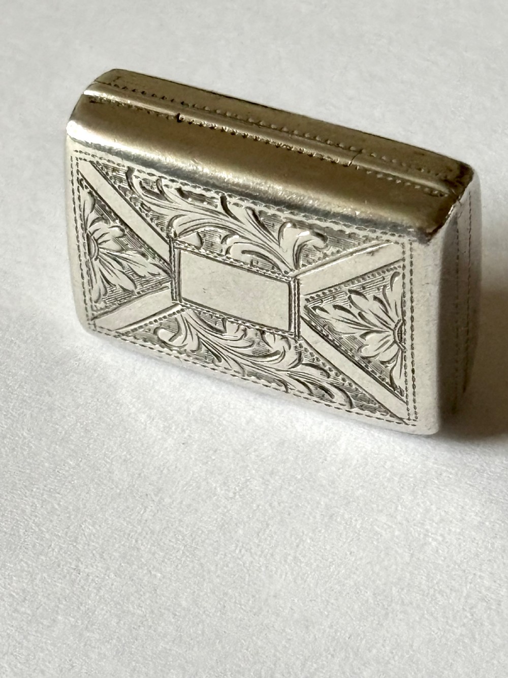 Silver Gilt Early Victorian Vinaigrette Birmingham 1844 Edward Smith View II