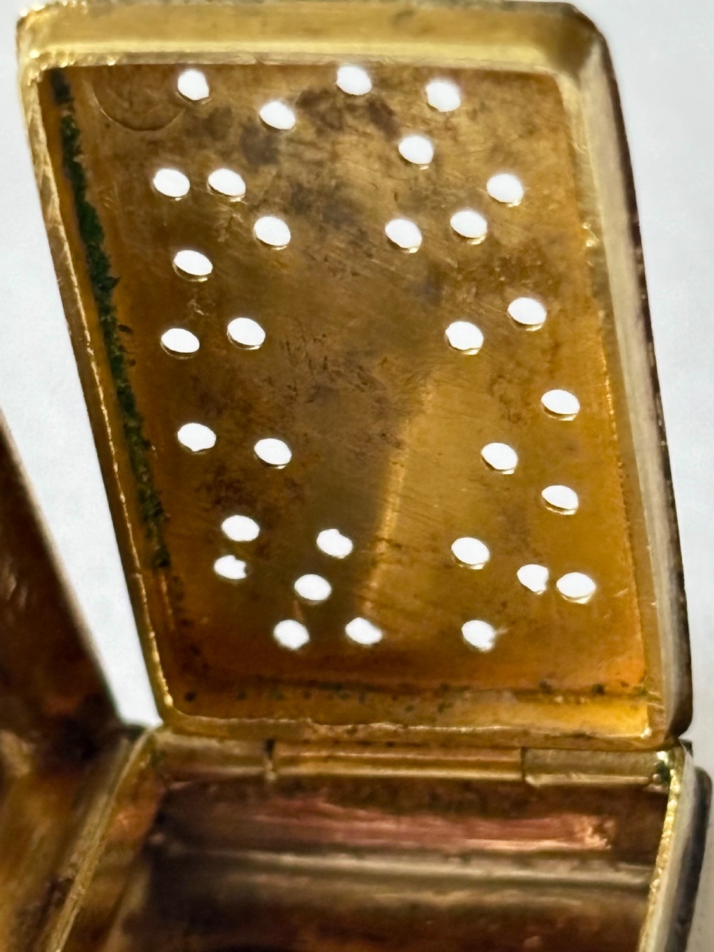 Silver Gilt Early Victorian Vinaigrette Birmingham 1844 Edward Smith View X