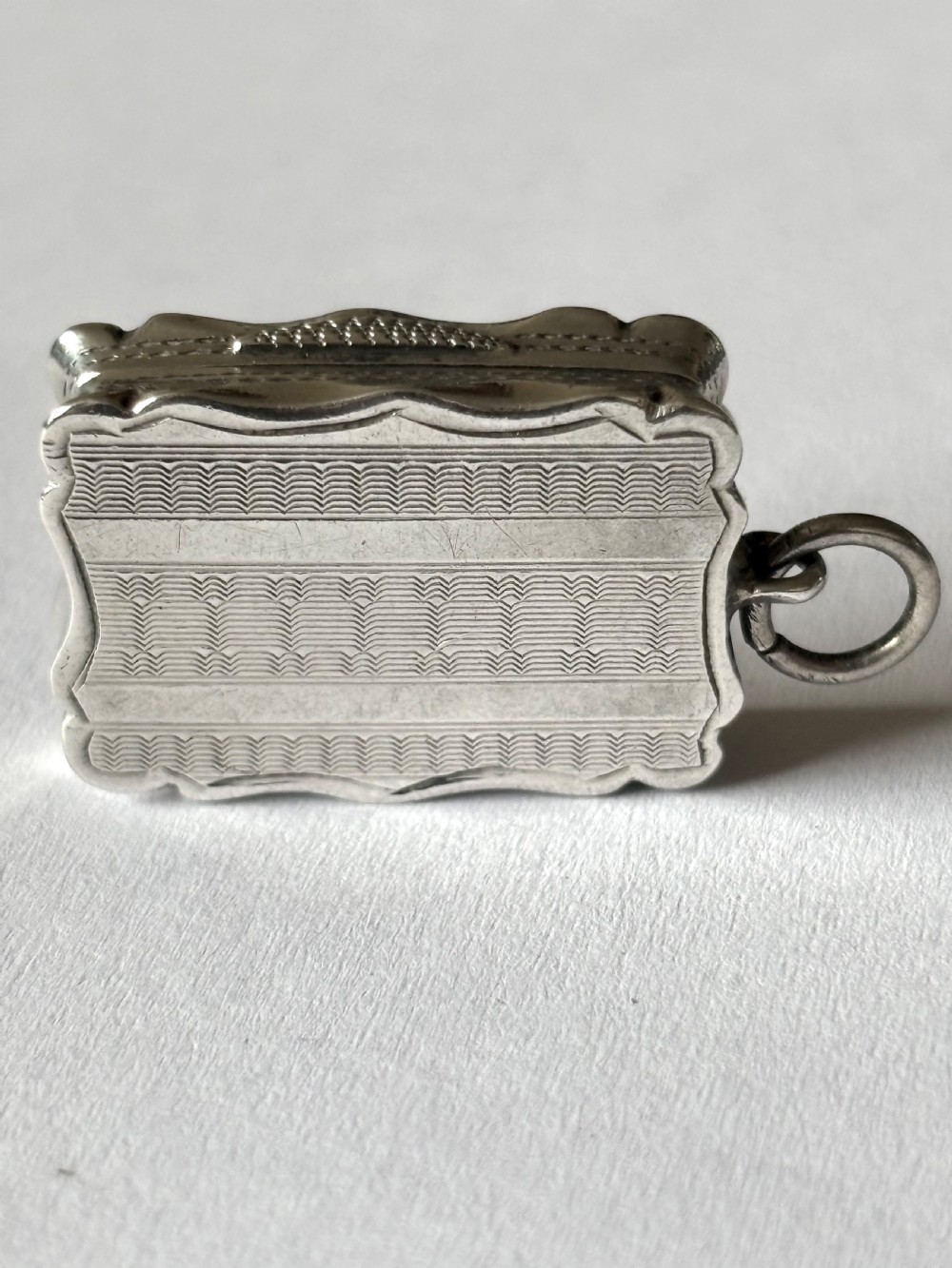 Silver Gilt Victorian Vinaigrette Birmingham 1856 Alfred Taylor with Sponge View XIV