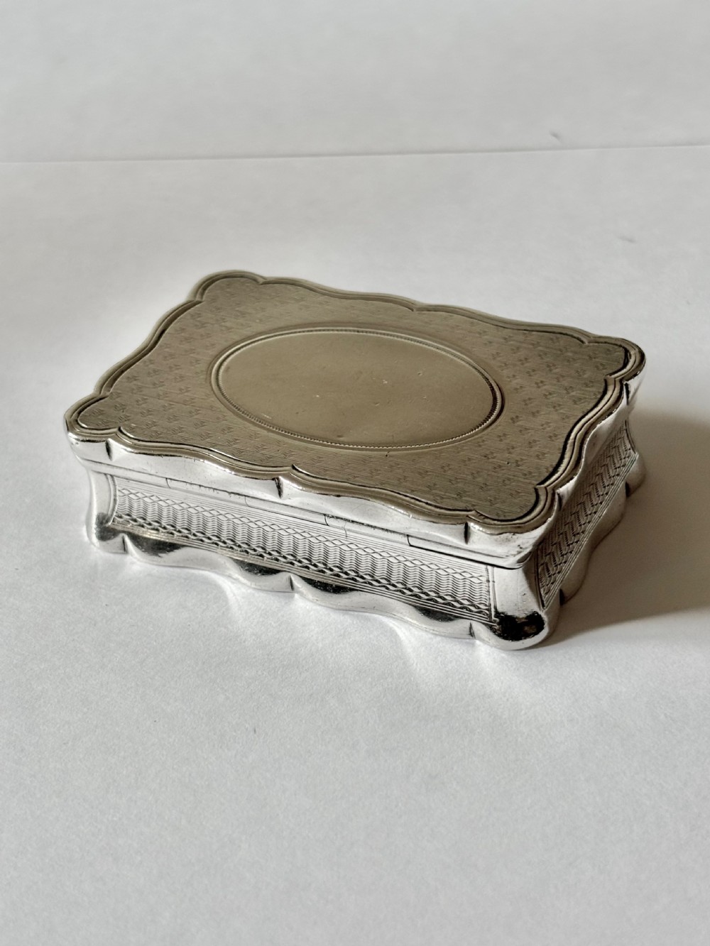 Silver Gilt Victorian Snuff Box William Neale Sheffield 1897 73.5g View V