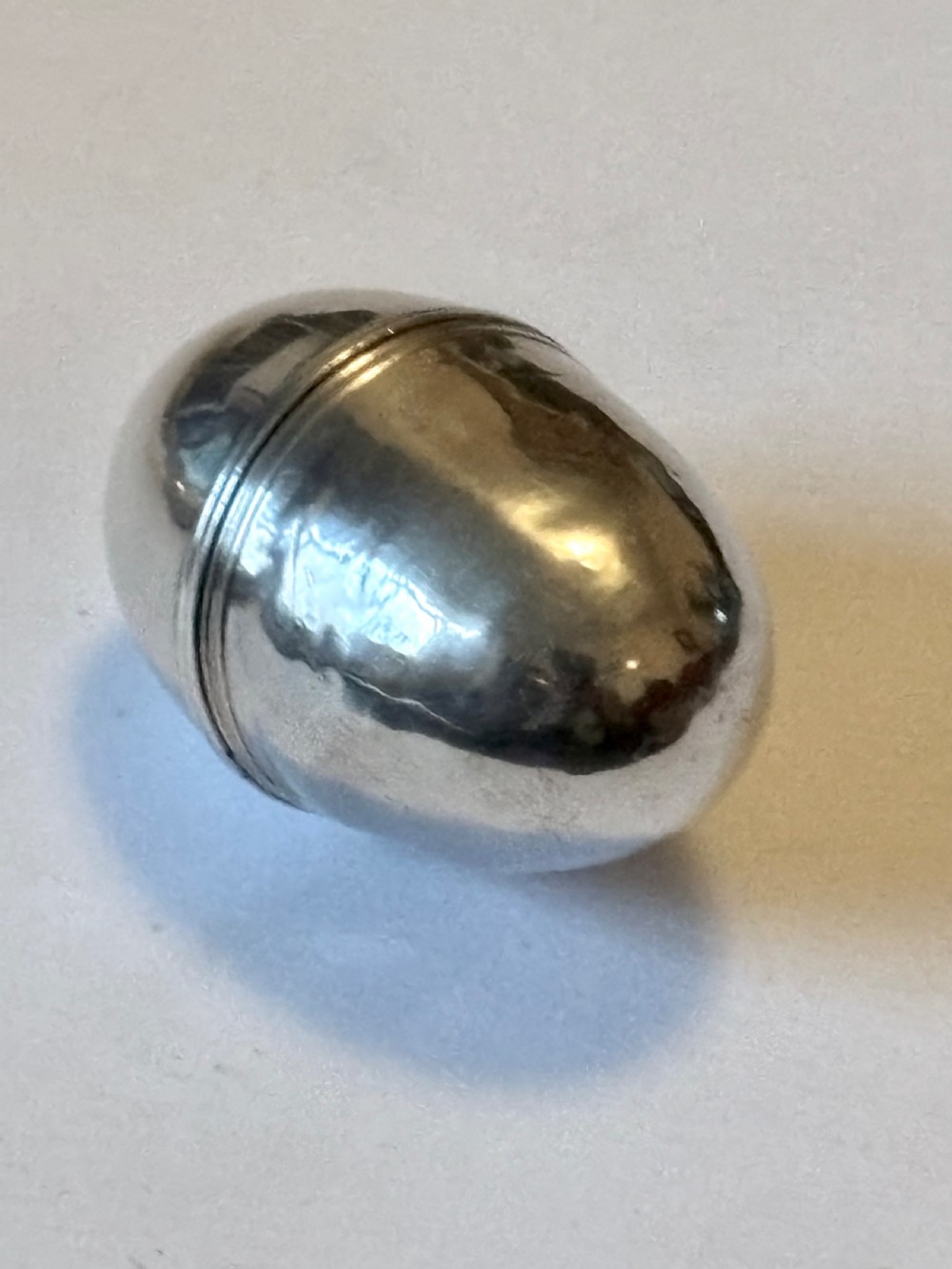 George III Silver Egg Shaped Nutmeg Grater Birmingham 1791 Samuel Meriton II